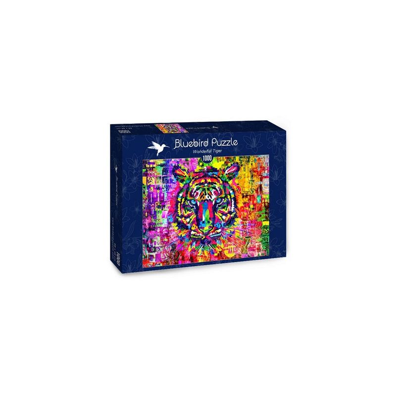 Jucarii, Copii si Bebe - Jucarii si jocuri - Jocuri si puzzle - Puzzle - Puzzle Bluebird Puzzle - Wonderful Tiger, 1000 piese - Infinity.ro