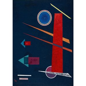 Puzzle 1000 piese - Vassily Kandinsky: Powerful Red, 1928