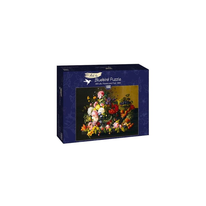 Jucarii, Copii si Bebe - Jucarii si jocuri - Jocuri si puzzle - Puzzle - Puzzle 1000 piese - Severin Roesen: Still Life, Flowers and Fruit, 1855 - Infinity.ro