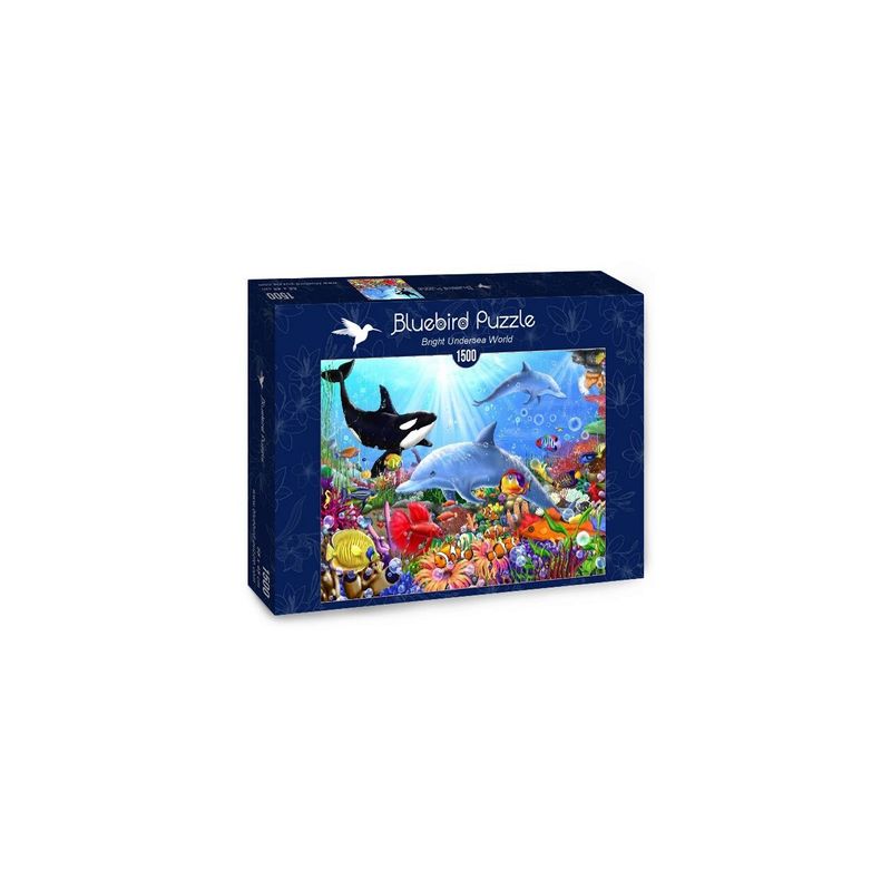 Jucarii, Copii si Bebe - Jucarii si jocuri - Jocuri si puzzle - Puzzle - Puzzle Bluebird - Bright Undersea World, 1500 piese - Infinity.ro