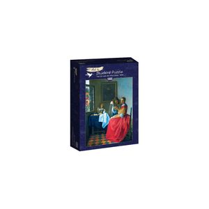 Puzzle 1000 piese - Johannes Vermeer: The Girl with the Wine Glass, 1659