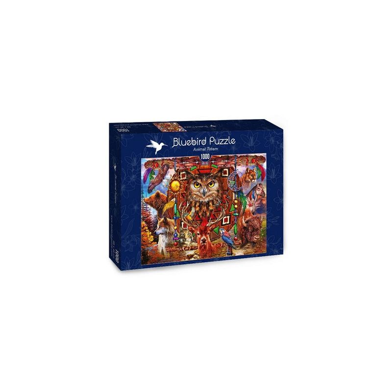 Jucarii, Copii si Bebe - Jucarii si jocuri - Jocuri si puzzle - Puzzle - Puzzle Bluebird - Marchetti Ciro: Animal Totem, 1000 piese - Infinity.ro
