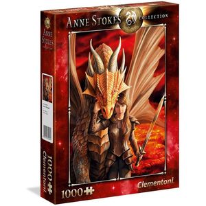 Puzzle Clementoni - Anne Stokes: Inner Strength, 1000 piese