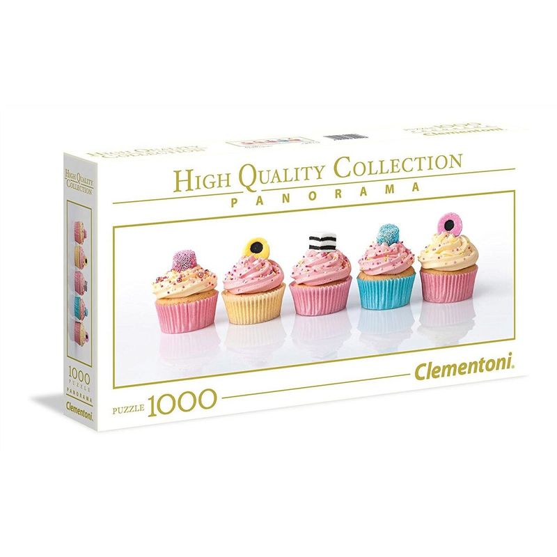 Jucarii, Copii si Bebe - Jucarii si jocuri - Jocuri si puzzle - Puzzle - Puzzle panoramic Clementoni - Cupcakes, 1000 piese - Infinity.ro
