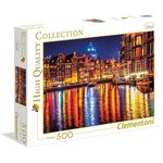Jucarii, Copii si Bebe - Jucarii si jocuri - Jocuri si puzzle - Puzzle - Puzzle Clementoni - Amsterdam by Night, 500 piese - Infinity.ro