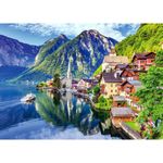 Jucarii, Copii si Bebe - Jucarii si jocuri - Jocuri si puzzle - Puzzle - Puzzle TinyPuzzle - Hallstatt Lake and Village with Boat, 99 piese - Infinity.ro