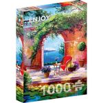 Jucarii, Copii si Bebe - Jucarii si jocuri - Jocuri si puzzle - Puzzle - Puzzle 1000 piese ENJOY - Sea View Through the Arch - Infinity.ro