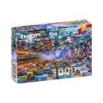 Jucarii, Copii si Bebe - Jucarii si jocuri - Jocuri si puzzle - Puzzle - Puzzle 1000 piese Enjoy - Colorful Apartment Building, Hong Kong - Infinity.ro