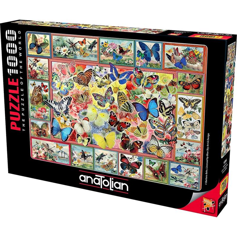 Jucarii, Copii si Bebe - Jucarii si jocuri - Jocuri si puzzle - Puzzle - Puzzle Anatolian - Barbara Behr: Lots of Butterflies, 1000 piese - Infinity.ro