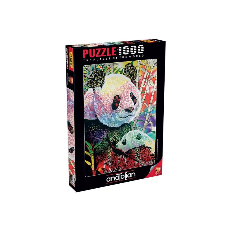 Jucarii, Copii si Bebe - Jucarii si jocuri - Jocuri si puzzle - Puzzle - Puzzle Anatolian - Rainbow Panda, 1000 piese - Infinity.ro