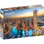 Jucarii, Copii si Bebe - Jucarii si jocuri - Jocuri si puzzle - Puzzle - Puzzle 1000 piese ENJOY - Dubai Marina at Night - Infinity.ro