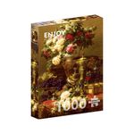 Jucarii, Copii si Bebe - Jucarii si jocuri - Jocuri si puzzle - Puzzle - Puzzle 1000 piese Enjoy - Jean-Baptiste Robie: Flowers and Fruit - Infinity.ro