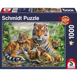 Jucarii, Copii si Bebe - Jucarii si jocuri - Jocuri si puzzle - Puzzle - Puzzle 1000 piese Schmidt - Tiger and Cubs - Infinity.ro