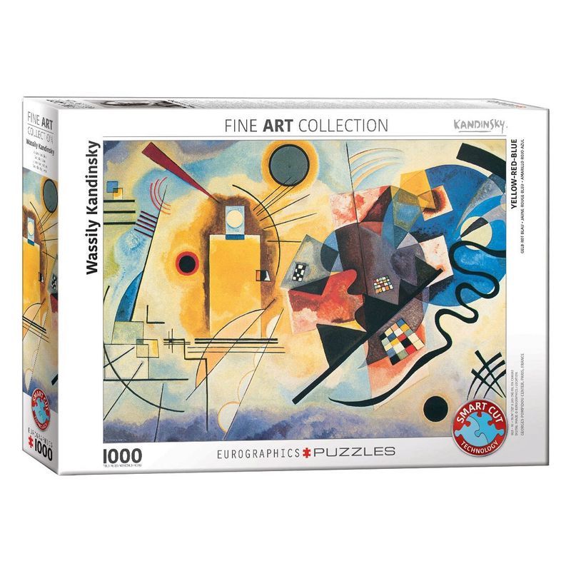 Jucarii, Copii si Bebe - Jucarii si jocuri - Jocuri si puzzle - Puzzle - Puzzle Eurographics - Vassily Kandinsky: Yellow, Re, Blue, 1000 piese - Infinity.ro