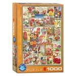 Jucarii, Copii si Bebe - Jucarii si jocuri - Jocuri si puzzle - Puzzle - Puzzle Eurographics - Flowers Seed Catalogue, 1000 piese - Infinity.ro