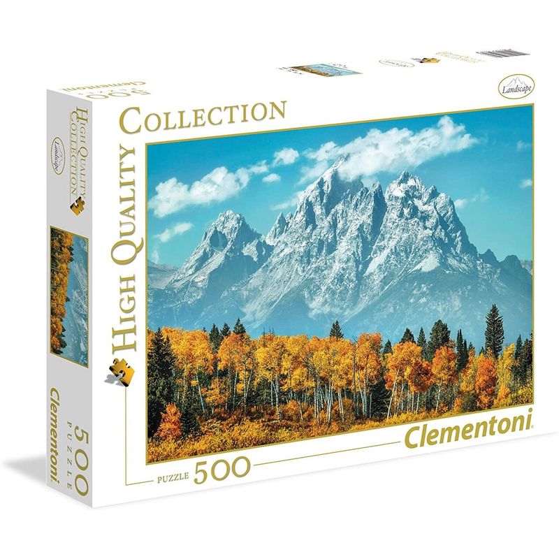 Jucarii, Copii si Bebe - Jucarii si jocuri - Jocuri si puzzle - Puzzle - Puzzle Clementoni - Grand Teton in Fall, 500 piese - Infinity.ro