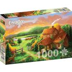 Jucarii, Copii si Bebe - Jucarii si jocuri - Jocuri si puzzle - Puzzle - Puzzle 1000 piese ENJOY - Cottage at Dusk - Infinity.ro