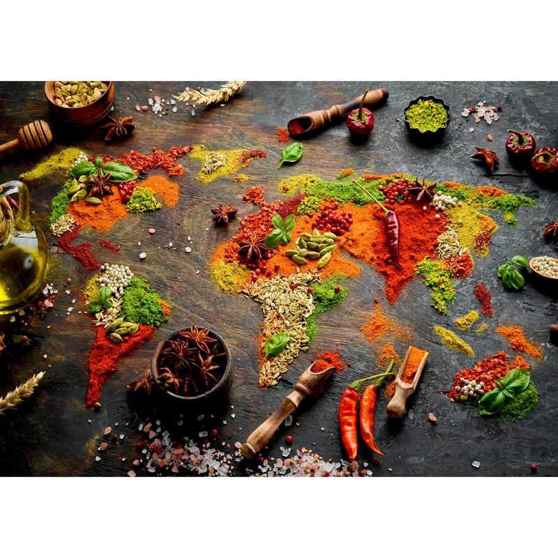 Jucarii, Copii si Bebe - Jucarii si jocuri - Jocuri si puzzle - Puzzle - Puzzle 1000 piese Enjoy - World Map in Spices - Infinity.ro