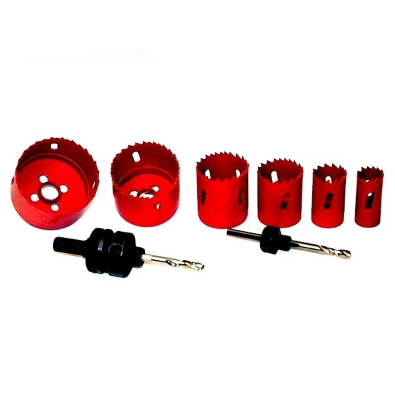 Casa si Gradina - Constructii - Scule electrice si accesorii - Seturi si accesorii pentru gaurit si insurubat - Set carote Mannesmann 44100, Ø22-73 mm, 8 piese - Infinity.ro