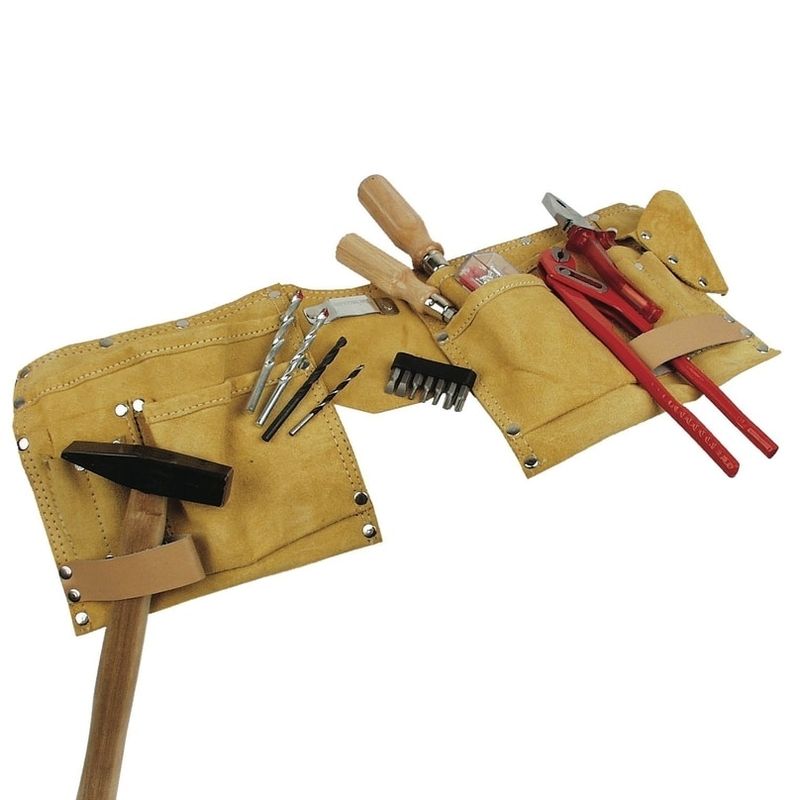 Casa si Gradina - Constructii - Depozitare, transport si protectie - Organizatoare si cutii scule - Centura pentru scule din piele Mannesmann 217-5 - Infinity.ro