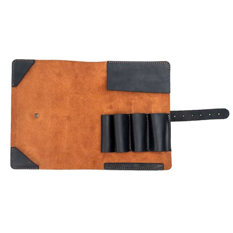 Casa si Gradina - Constructii - Depozitare, transport si protectie - Organizatoare si cutii scule - Husa din piele pentru cutite si dalti de sculptura BeaverCraft TR3X15 - Infinity.ro