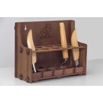 Casa si Gradina - Mobilier - Organizare si depozitare - Cutii depozitare - Suport pentru 20 cutite de cioplit in lemn BeaverCraft TH20 Dark - Infinity.ro