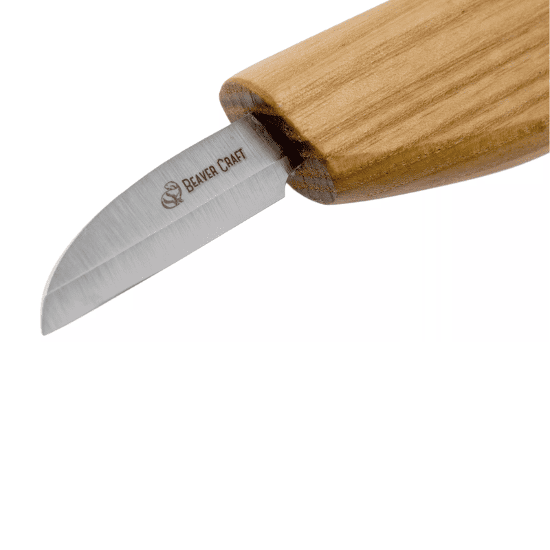 Sport si Outdoor - Camping - Cutite, bricege si accesorii - Cutite si bricege - Cutit cu lama dreapta pentru sculptura in lemn BeaverCraft C2, 165 mm - Infinity.ro