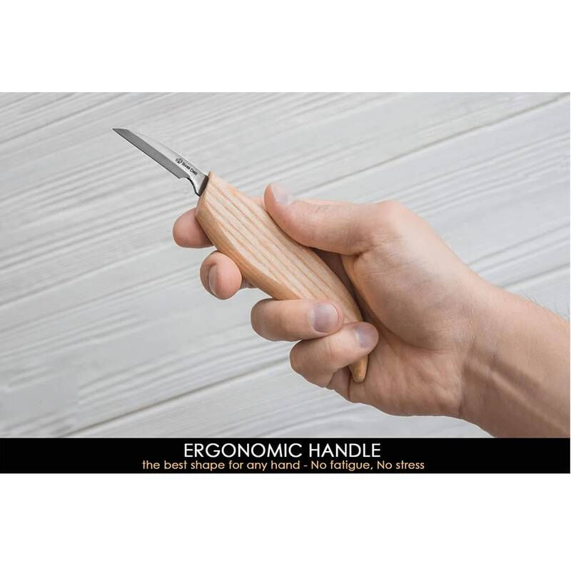 Sport si Outdoor - Camping - Cutite, bricege si accesorii - Cutite si bricege - Cutit cu lama dreapta pentru sculptura in lemn BeaverCraft C8, 165 mm - Infinity.ro