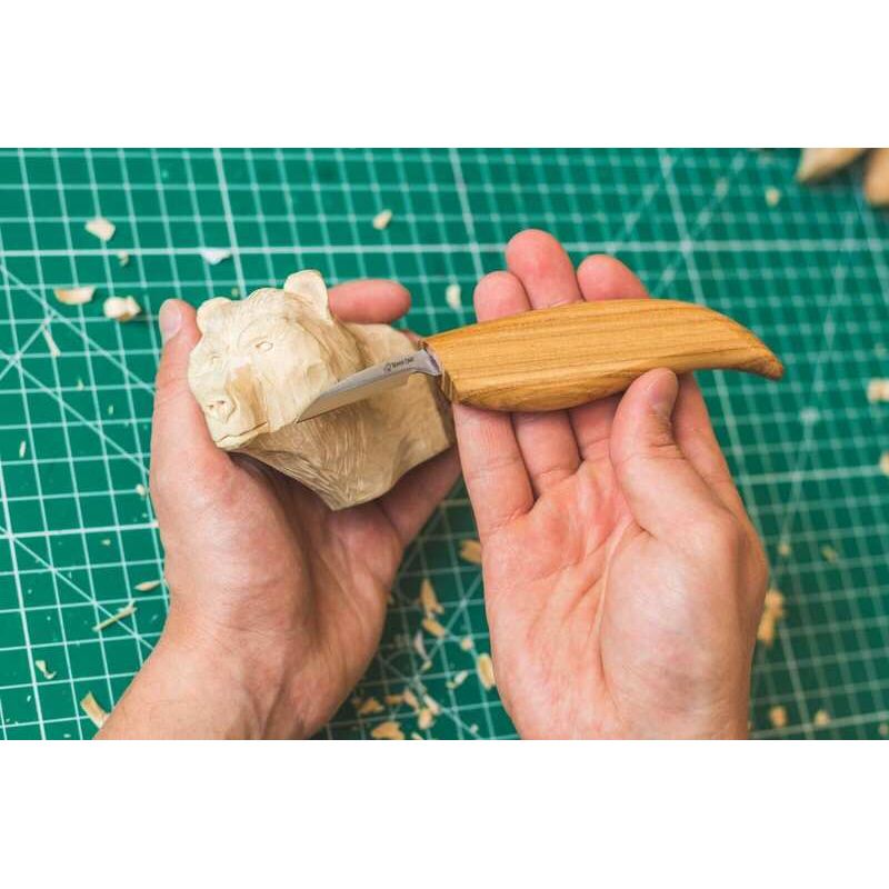 Sport si Outdoor - Camping - Cutite, bricege si accesorii - Cutite si bricege - Cutit cu lama dreapta pentru sculptura in lemn BeaverCraft C8, 165 mm - Infinity.ro