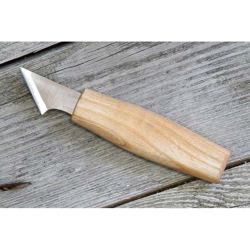 Sport si Outdoor - Camping - Cutite, bricege si accesorii - Cutite si bricege - Cutit cu ascutis oblic pentru sculptura geometrica in lemn BeaverCraft C11, 150 mm - Infinity.ro