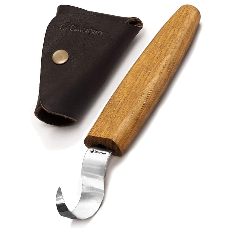 Sport si Outdoor - Camping - Cutite, bricege si accesorii - Cutite si bricege - Cutit de cioplit linguri din lemn BeaverCraft SK1SOak, 185 mm - Infinity.ro