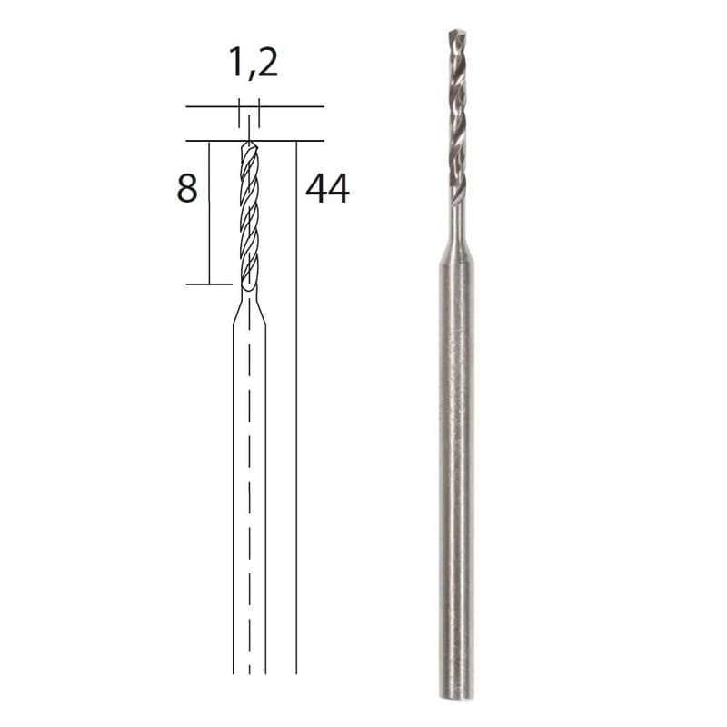 Casa si Gradina - Constructii - Scule electrice si accesorii - Seturi si accesorii pentru gaurit si insurubat - Set burghie HSS pentru metal, plastic si lemn Proxxon 28856, Ø1.2 mm, 3 bucati - Infinity.ro