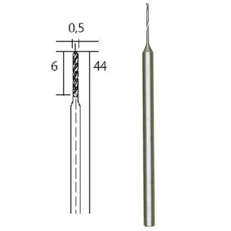 Casa si Gradina - Constructii - Scule electrice si accesorii - Seturi si accesorii pentru gaurit si insurubat - Set burghie HSS pentru metal, plastic si lemn Proxxon 28864, Ø0.5 mm, 3 bucati - Infinity.ro