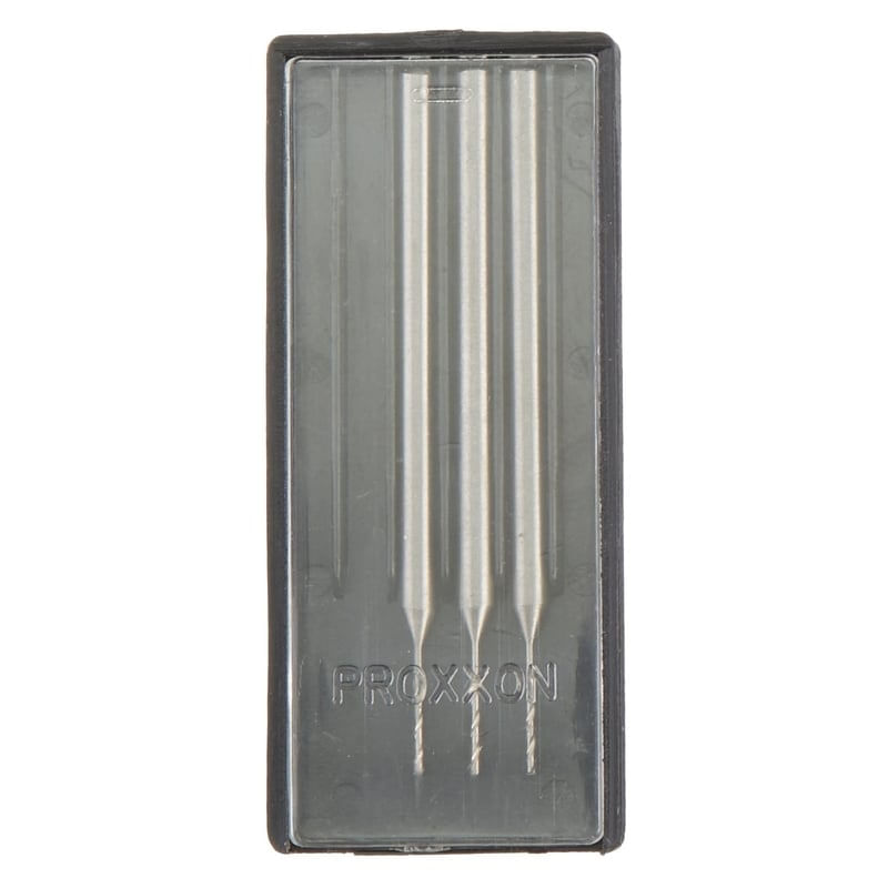 Casa si Gradina - Constructii - Scule electrice si accesorii - Seturi si accesorii pentru gaurit si insurubat - Set burghie HSS pentru metal, plastic si lemn Proxxon 28864, Ø0.5 mm, 3 bucati - Infinity.ro