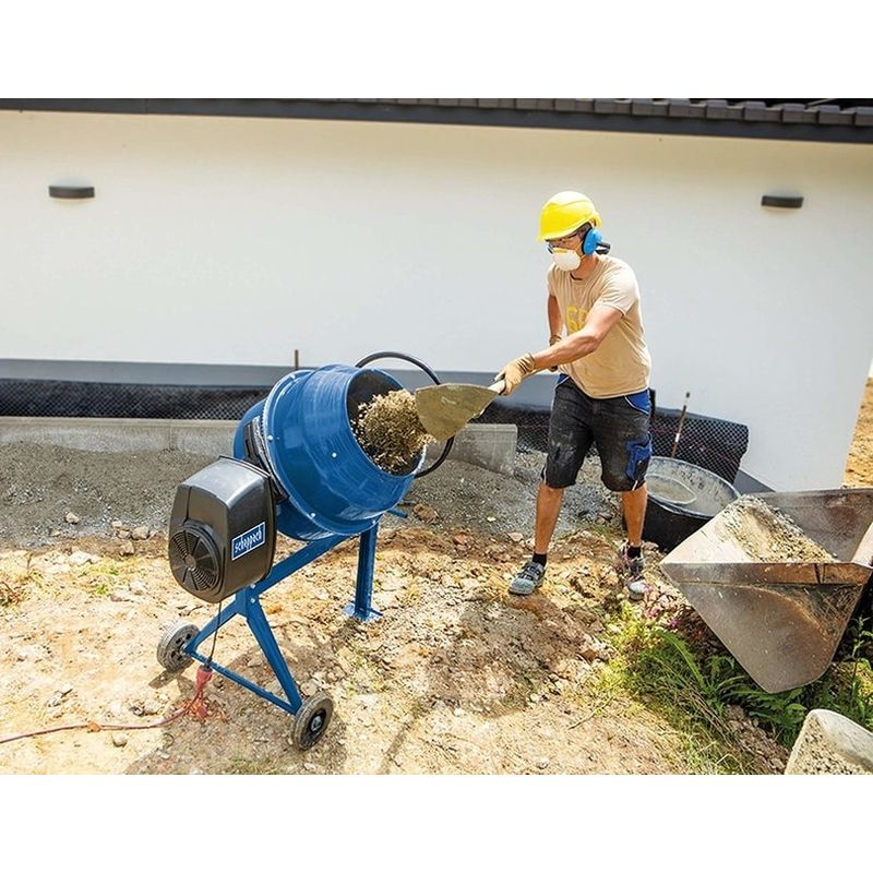 Casa si Gradina - Constructii - Utilaje constructii - Betoniere si roabe - Betoniera MIX140 Scheppach 5908404901, 140 L, 550 W - Infinity.ro