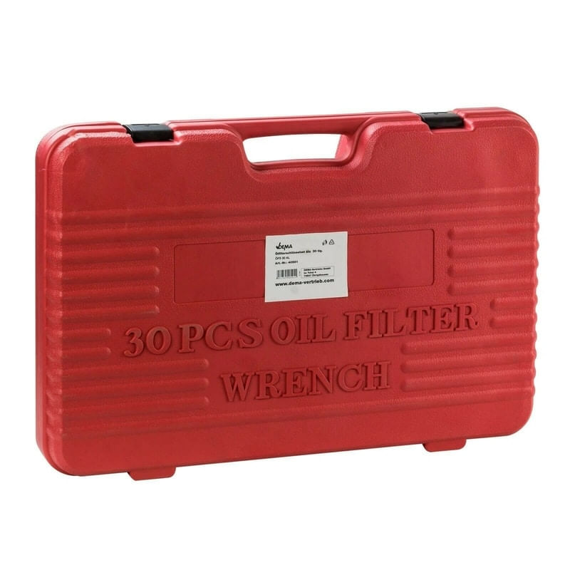 Casa si Gradina - Constructii - Scule de mana si unelte - Chei si truse chei - Trusa chei capace pentru filtru ulei OFS 30 AL Dema 40591, 30 piese - Infinity.ro