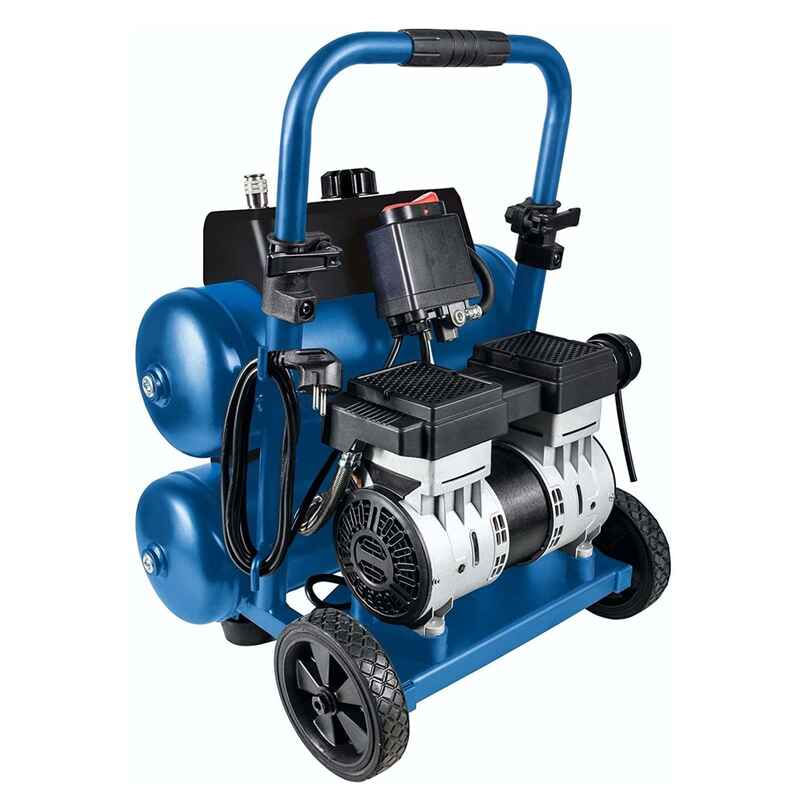 Casa si Gradina - Electrice - Echipamente electrice - Compresoare - Compresor fara ulei HC20Si-Twin Ultra Silent Scheppach 5906145901, 750 W, 10 bari - Infinity.ro