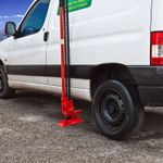 Casa si Gradina - Constructii - Depozitare, transport si protectie - Echipamente pentru transport si ridicat - Cric mecanic tip off-road Dema 24424, 13-134 cm, 2 tone - Infinity.ro