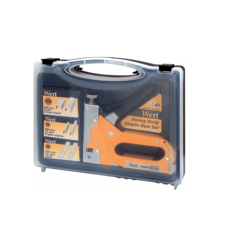 Sport si Outdoor - Camping - Cutite, bricege si accesorii - Unelte multifunctionale - Set capsator manual reglabil plus rezerve Wert 2500, 8-12 mm, 1500 piese - Infinity.ro