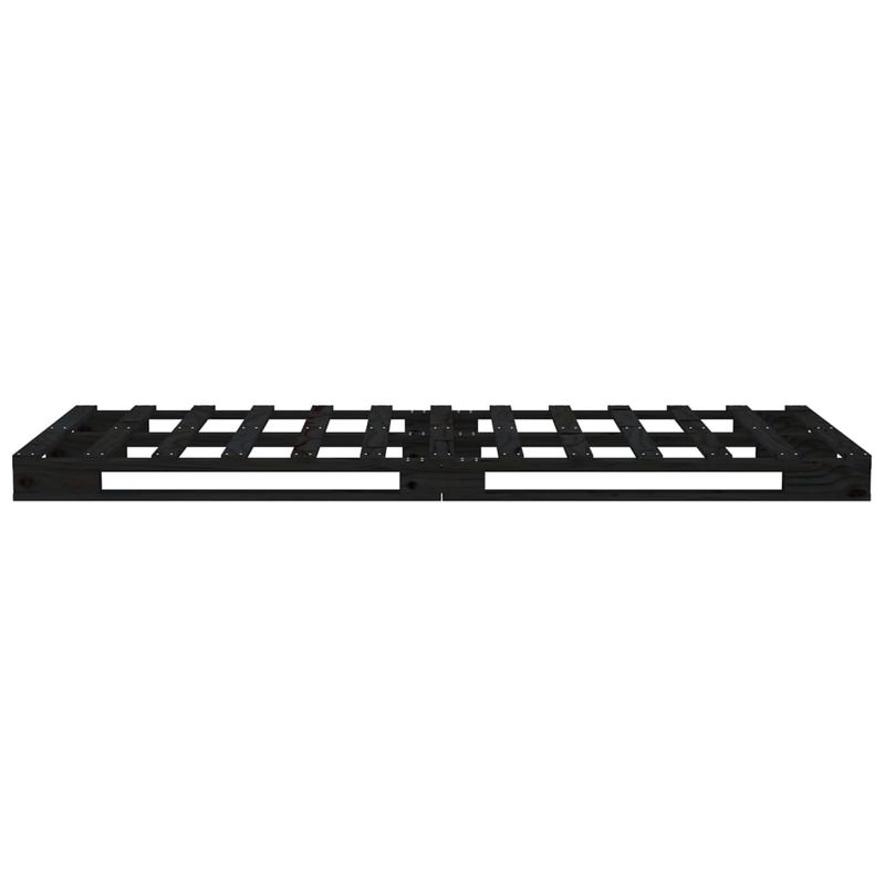 Casa si Gradina - Mobilier - Paturi si accesorii - Paturi - Cadru de pat, negru, 90x200 cm, lemn masiv de pin - Infinity.ro