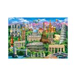 Jucarii, Copii si Bebe - Jucarii si jocuri - Jocuri si puzzle - Puzzle - Puzzle 1000 piese Castorland - Famous Landmarks - Infinity.ro