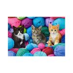Jucarii, Copii si Bebe - Jucarii si jocuri - Jocuri si puzzle - Puzzle - Puzzle 1000 piese Castorland - Kittens in a Yarn Store - Infinity.ro