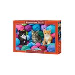 Jucarii, Copii si Bebe - Jucarii si jocuri - Jocuri si puzzle - Puzzle - Puzzle 1000 piese Castorland - Kittens in a Yarn Store - Infinity.ro