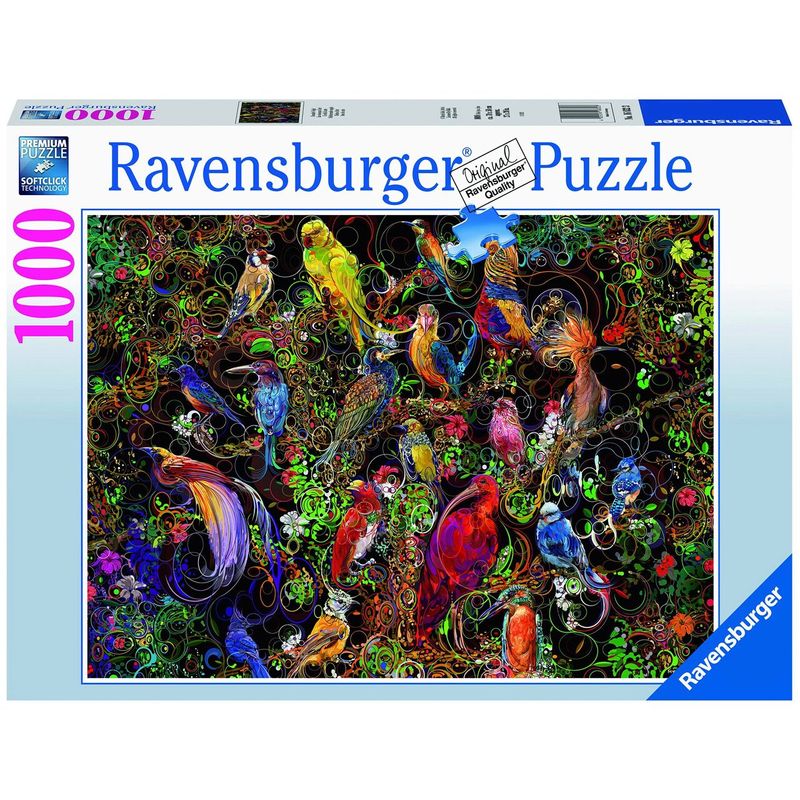 Jucarii, Copii si Bebe - Jucarii si jocuri - Jocuri si puzzle - Puzzle - Puzzle Ravensburger - Arta Pasarilor, 1000 piese - Infinity.ro