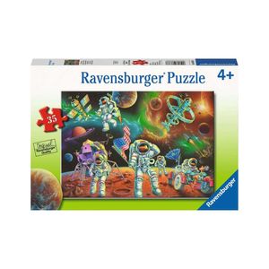Puzzle Ravensburger - Astronauti Pe Luna, 35 piese