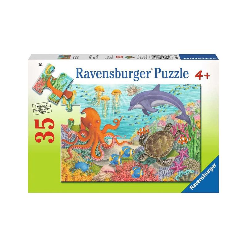 Jucarii, Copii si Bebe - Jucarii si jocuri - Jocuri si puzzle - Puzzle - Puzzle Ravensburger - Animale Din Ocean, 35 piese - Infinity.ro