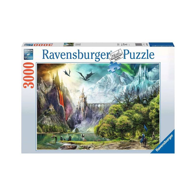 Jucarii, Copii si Bebe - Jucarii si jocuri - Jocuri si puzzle - Puzzle - Puzzle Ravensburger - Reign of Dragons, 3000 piese - Infinity.ro
