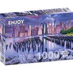 Jucarii, Copii si Bebe - Jucarii si jocuri - Jocuri si puzzle - Puzzle - Puzzle 1000 piese Enjoy - Cloudy Sky Over Manhattan, New York - Infinity.ro