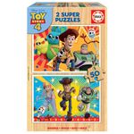 Jucarii, Copii si Bebe - Jucarii si jocuri - Jocuri si puzzle - Puzzle - Puzzle din lemn Educa - Toy Story 4, 2x50 piese - Infinity.ro