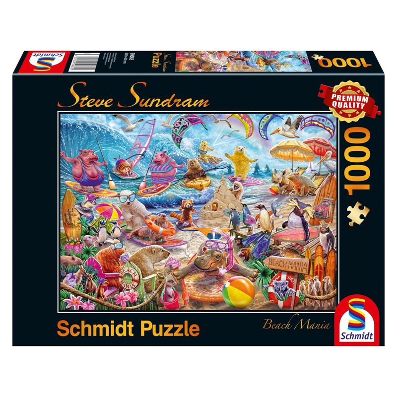 Jucarii, Copii si Bebe - Jucarii si jocuri - Jocuri si puzzle - Puzzle - Puzzle Schmidt - Steve Sundram: Beach Mania, 1000 piese - Infinity.ro